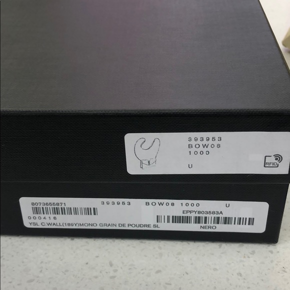 YSL SAINT LAURENT Logo WOC Bag Black monogram - Picture 4 of 5